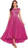 Amazon Vestido de Noche Comercio Exterior Europeo y Americano Nuevo Elegante Delgado Vestido Fiesta Fiesta Banquete Vestido Largo