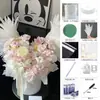 Papel de regalo con forma de mariposa de cristal y sombra de flores, impermeable, transparente, con alas de mariposa rojas y celofán, para floristería.