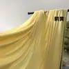 Tecido de seda de leite elástico na cor vermelha para cortinas da série de casamento, adequado para salões de casamento, hotéis e palcos; Fundo de teto multicamadas estilo coreano