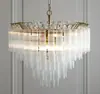 Lámparas de Vidrio de Lujo Ligero Estilo Francés Posmoderno, Luz Principal Simple y Elegante para Sala de Estar, Araña Creativa para Comedor de Villa Dúplex