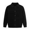 Retro Americano Ajuste Limpio Prendas de Punto Prendas de Punto Hombre Otoño e Invierno Nueva Tendencia Nicho Chaqueta Corta Superior