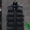 Colete de algodão masculino para outono e inverno, gola alta casual, à prova de vento e quente, peça de vestuário externa de algodão, moderna e de corte solto