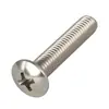 Tornillos para Máquina de Acero al Carbono Cabeza Plana Cruzada Tm Tornillos para Máquina de Cabeza de Paraguas Niquelados Cola Plana M2M2.5M3M3.5M4M5M6