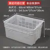 Cesta de plástico, cesta rectangular para verduras, cesta de rotación, cesta de frutas, cesta de almacén perforada
