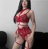 Dom Mira Lencería Sexy Morada Encaje en el Cuello Traje de Sujetador Push-up Europa y América Amazon Explosiones