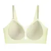 Ropa Interior de Verano Ultraligera Sin Costuras para Mujer, Copa Transpirable Invisible Sin Costuras, Sin Aro de Acero, Soporte Suave, Sujetador Push-Up para Recoger los Pechos Laterales
