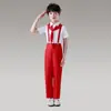 Roupas de performance para crianças macacão conjunto alunos do ensino fundamental e médio coro recitação roupa de performance menina vestido de princesa