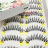 Cílios Postiços Marrons Cor de Café 917 Preto 913 Maquiagem de Noiva Estilo 07 Estudante 10 Pares de Cílios