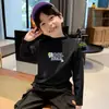 Camisa Base Versátil de Pelúcia para Meninos Gola Meia-alta Outono/Inverno Tamanhos Médio e Grande Roupa Íntima Infantil Pulôver Novo 2026
