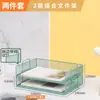Organizador de Archivos de Escritorio Estante Portadocumentos Estante de Almacenamiento Portadocumentos por Niveles Caja para Archivos Estante de Archivos de Hierro para Oficina