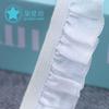 Encaje de seda de vidrio elástico, encaje de hilo de nieve de hongo de cristal, encaje Muer plisado para ropa DIY, vestido de novia, muñeca, accesorios