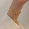 Pulsera de cola de fénix retro chapada en oro de 18 quilates sin color para mujer, joyería de diseño simple y nicho para bodas de verano, 2022 Nuevo