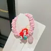 Lindas scrunchies de colores con cuentas de colores de princesa que no dañan el cabello, versátiles, cuerdas para el cabello exquisitas