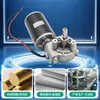 Motor de ángulo recto de alto par en forma de 7 Función de autobloqueo Motor de ángulo recto de 90 grados CC Motor con escobillas Motor reductor