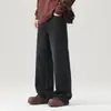 Ropa de Hombre Xintang 2026 Primavera Nuevos Jeans Rectos para Hombre, Corte Holgado, Marca de Tendencia, Estilo High Street, Pantalones Largos Casuales de Pierna Ancha