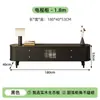 Mueble de TV Estilo Francés Set de Mesa de Café de Lujo Estilo Nórdico Crema Sala de Estar Uso Doméstico Madera Maciza De Pie Vintage Armario Alto