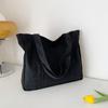 Bolsa estilo coreano retrô nova moda bolsa de lona com vários bolsos bolsa de ombro grande capacidade para deslocamento bolsa de estudante feminina