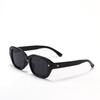 Gafas Xunge 95119 con protección solar para adultos, gafas de sol de montura completa a la moda para mujer, gafas de sol de cara redonda con montura pequeña para hombre