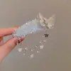 Pasador de Mariposa con Borla de Pedrería Super Hada para Mujer Lujo Accesible Pasador de Perlas de Gama Alta Exquisito Versátil Accesorios para el Cabello