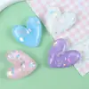Accesorios Coloridos de Lentejuelas Ovalados Rayados Hechos a Mano DIY Corazón de Resina Pasador de Pelo Accesorios Decorativos Fabricante Mayorista
