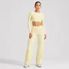 Conjunto Esportivo de Manga Curta com Costas Nuas Transfronteiriço para Mulheres com Bojos Top Fitness Roupa Esportiva ao Ar Livre Roupa de Yoga