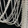 Cortina de accesorios para bodas, estante de aros, lentejuelas, perlas, corona de hierro redonda, poste de escenario de plomo, estante telescópico