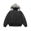 Sidalite Invierno Estilo Americano Cuello Grande de Piel con Capucha Chaqueta de Algodón para Hombre Engrosada Ropa de Trabajo Algodón Marca de Moda Holgada Parka Abrigo de Algodón