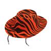 Sombrero de Copa Pequeño con Patrón de Cebra Rayado Negro Sombrero de Fiesta de Moda Sombrero de Copa Rayado Fluorescente de Color para Baile Sombrero de Copa Grande Along Sombrero de Jazz