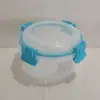 Caja de plástico transparente para almacenamiento de alimentos con sellado transparente por los cuatro lados, caja de almacenamiento de frutas y verduras para refrigerador de cocina
