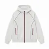 Cárdigan de punto Hasselblad estilo americano con capucha, diseño de bloques de color retro americano de peso pesado para otoño/invierno para hombre, sudadera casual para pareja