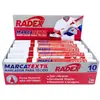 Caneta Tecido Marcatextil Vermelha - Caixa com 10 Unidades
