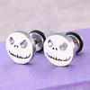 Aretes transfronterizos de personalidad de calabaza con cara de diablo, ambiente de Halloween, joyería de vestir personal, aretes al por mayor para comercio exterior