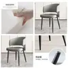 Cadeira de Jantar Minimalista Italiana Preta Luxo Leve Moderna Designer Encosto Hotel de Luxo Casa Ilha Poltrona