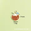 Frutas de Verano Granada Coco Uva Manzana Durian Fresa Accesorios de Aleación de Zinc Collar Llave Joyería