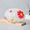 Gorro de ducha de una sola capa con borde sellado y estampado para mujer, Cubrecabeza impermeable para bañarse, Gorro anti-humo de cocina, Venta al por menor, Estampados aleatorios