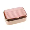 Caixa de sabão criativa com tampa flip-top, caixa de drenagem criativa de plástico transparente, caixa de sabão para banheiro de casa, varanda, caixa de sabão para dormitório