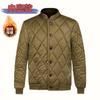 Chamarra Abrigo Acolchado de Algodón Invierno Engrosado Elástico Protección Laboral Ropa de Trabajo para Hombre y Mujer Botón Sitio de Trabajo Ropa a Prueba de Frío Chaqueta Corta Forro