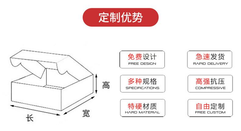 T1-T7飞机盒B1-B6电商快递打包飞机盒口红礼盒加硬瓦楞