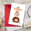 Compra directa transfronteriza Tarjetas de felicitación de pavo divertidas para Acción de Gracias Mensajes de bendición navideña Set de sobres creativos Tarjetas de regalo