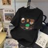 2023 Nova Roupa de Seda Gelada de Manga Curta Feminina Camiseta Preta Elegante Gola Redonda Versátil Tendência Camiseta de Manga Curta Masculina