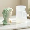 Molde de Silicona Cabeza de David de Resina de Cristal para Aromaterapia, Piedra Difusora de Cera, Molde para Adorno de Regalo
