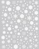 Manicura nueva Navidad invierno blanco dorado pegatinas de copo de nieve hermosa pequeña hada calcomanías adhesivas 3D para uñas