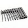 Atacado Transfronteiriço 50-75-100mm Flor de Ameixa Oca Estendida Broca S2 Cabo Sextavado Ponta de Chave de Fenda Conjunto de Pontas de Chave de Fenda