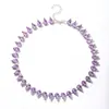 Design original europeu e americano ins moda colar de alta qualidade strass colorido temperamento luxo leve nicho corrente da clavícula transfronteiriço