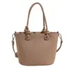 Bolso Cubo Portátil de Color Sólido Simple para Mujer 2025 Primavera Nuevo Moderno Casual Versátil para el Día a Día Bolso de Hombro Cruzado