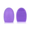 Limpiador de brochas de maquillaje de silicona directo de fábrica limpiador de brochas de belleza limpiador de brochas de rubor limpiador de huevo de brocha en stock al por mayor