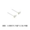 Brincos de Prata de Lei S925 Porta Vazio de Pérola Porta Contas de Cristal com Argola Porta Orelha Brincos DIY Feitos à Mão Acessórios de Prata