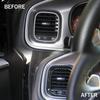 Adecuado para Modificación Interior Dodge War Horse Salida de Aire Acondicionado Izquierda y Derecha Marco Adorno 16-21 Charger Fibra de Carbono