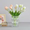 Ramo de Tulipanes Artificiales con 7 Cabezas, Flores Falsas, Arte Floral, Goma Blanda Realista, Estilo Ins para Fotografía, Decoración de Sala de Estar, Venta al por Mayor Transfronteriza