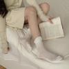Calcetines Calcetines Cortos de Lolita para Niña Calcetines de Encaje de Lolita Medias de Verano Finas de Media Caña para Mujer Calcetines Arrugados Color Sólido